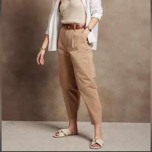 Banana Republic Authentic High Rise Cropped Chino